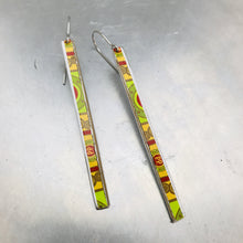 Load image into Gallery viewer, Cigar Tin Narrow Edge Vintage Upcycled Tin Earrings